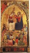 Jacopo Di Cione The Coronation of the Virgin wiht Prophets and Saints Sweden oil painting artist